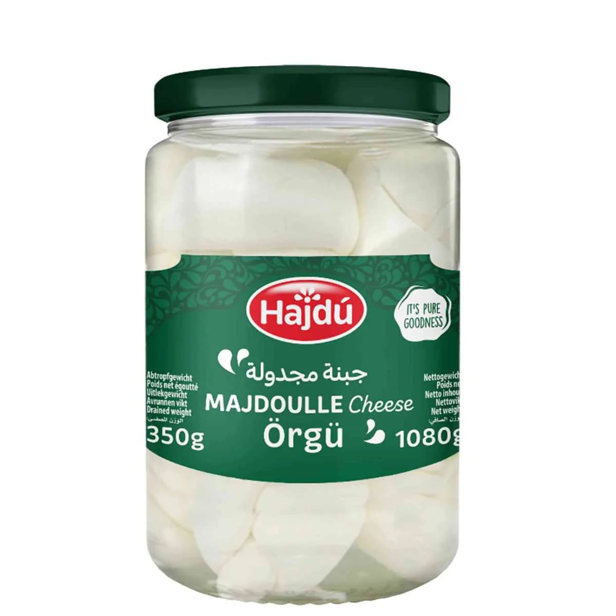 Majdoulleost i glas 350g